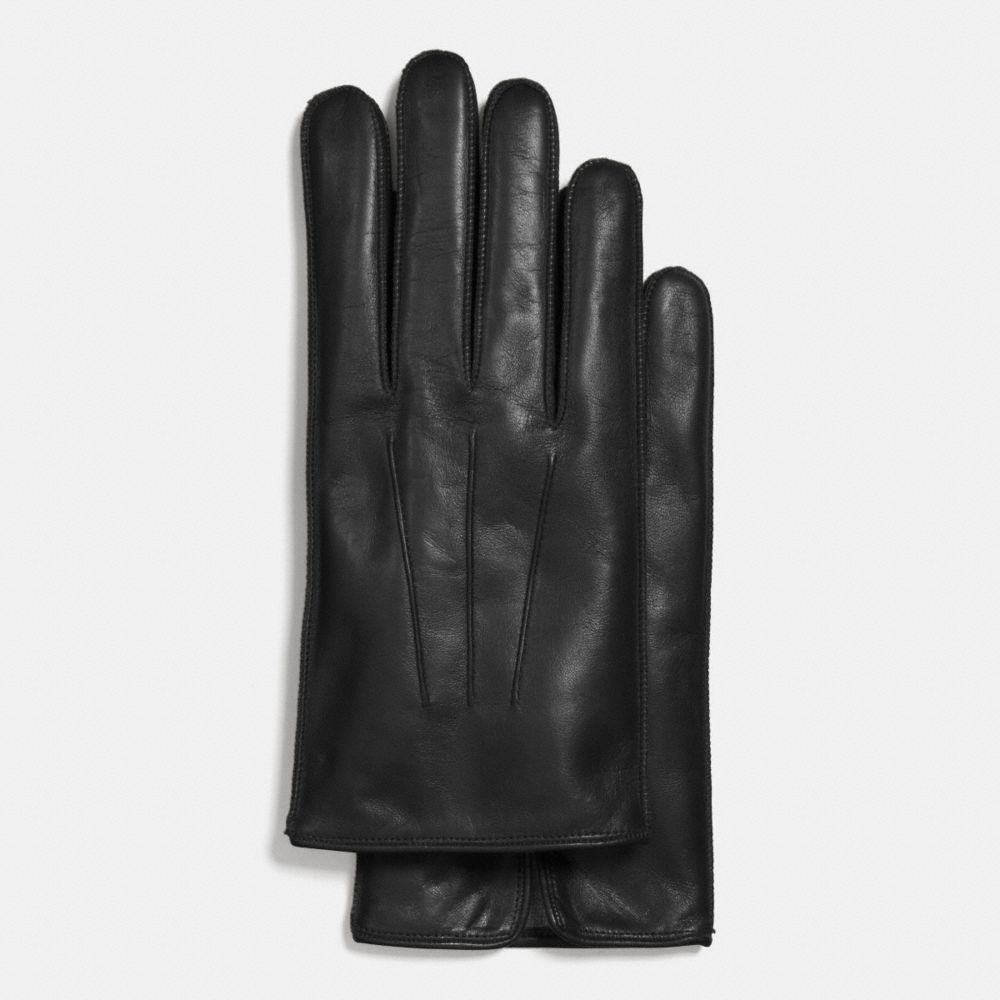 COACH F85322 - BASIC NAPPA LEATHER GLOVE BLACK