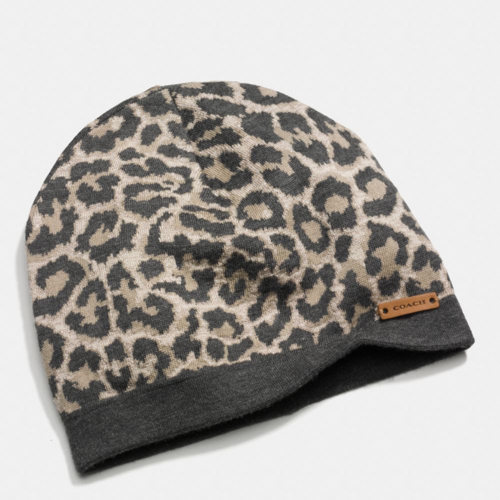 COACH F85340 Ocelot Knit Hat MULTICOLOR