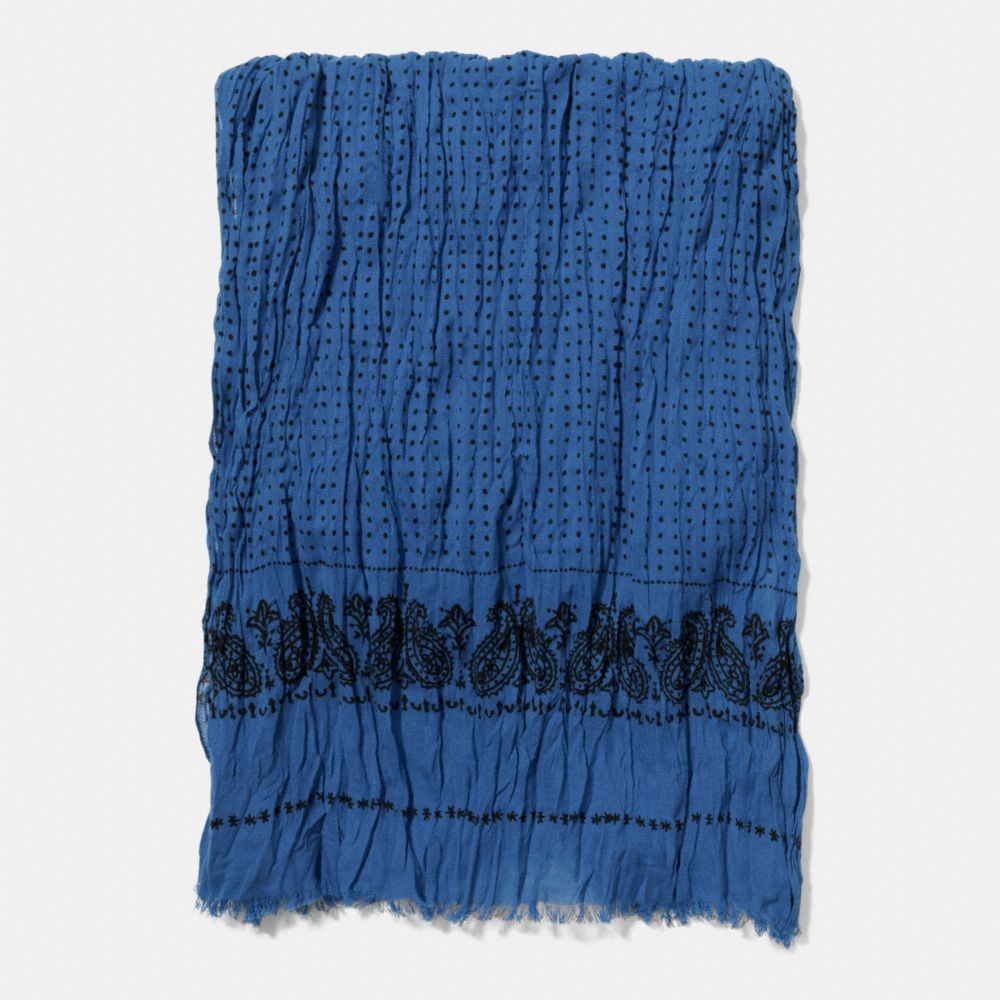 COACH BANDIT PRINT SCARF - BLUE BANDIT - F85679