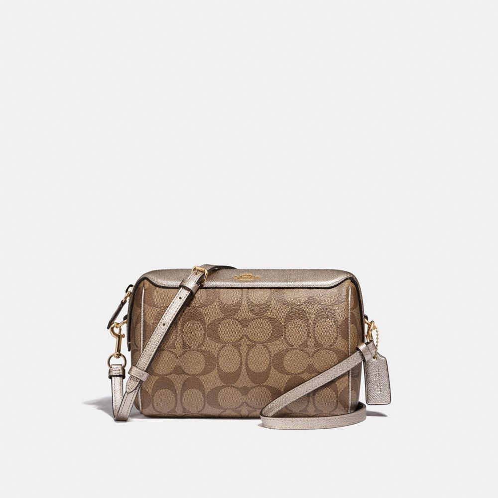 Coach COACH Signature Gingham Check Print Bennett Crossbody