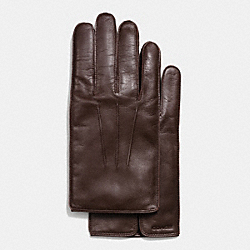 COACH F85850 Leather Glove MAHOGANY