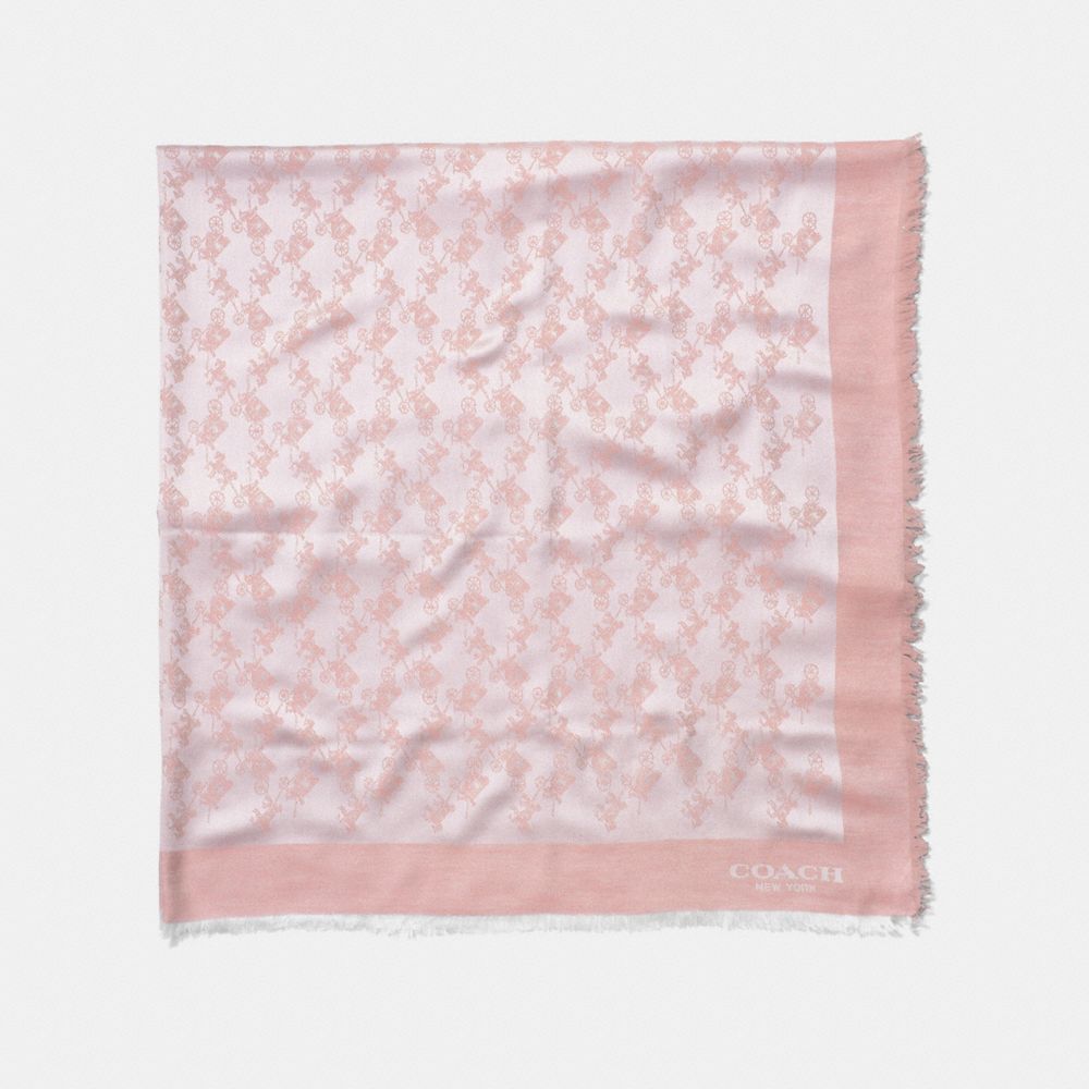 HORSE AND CARRIAGE OVERSIZED SQUARE - f85977 - BLUSH