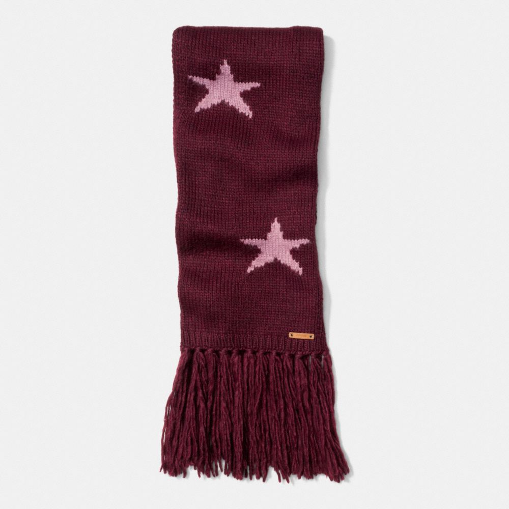 COACH F86021 STAR INTARSIA SCARF EF3