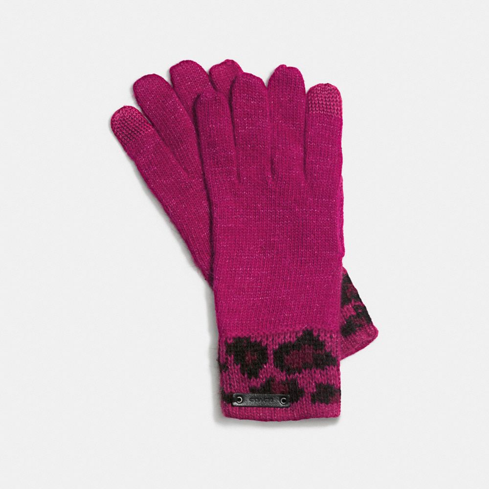 OCELOT TOUCH GLOVE - f86022 - CRANBERRY