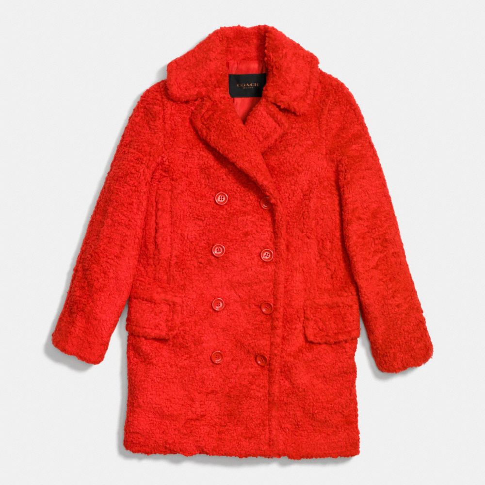 FUZZY COAT - EAN - COACH F86032