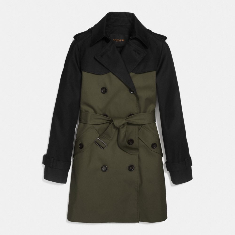 COLORBLOCK TRENCH - MILITARY MULTI - COACH F86035