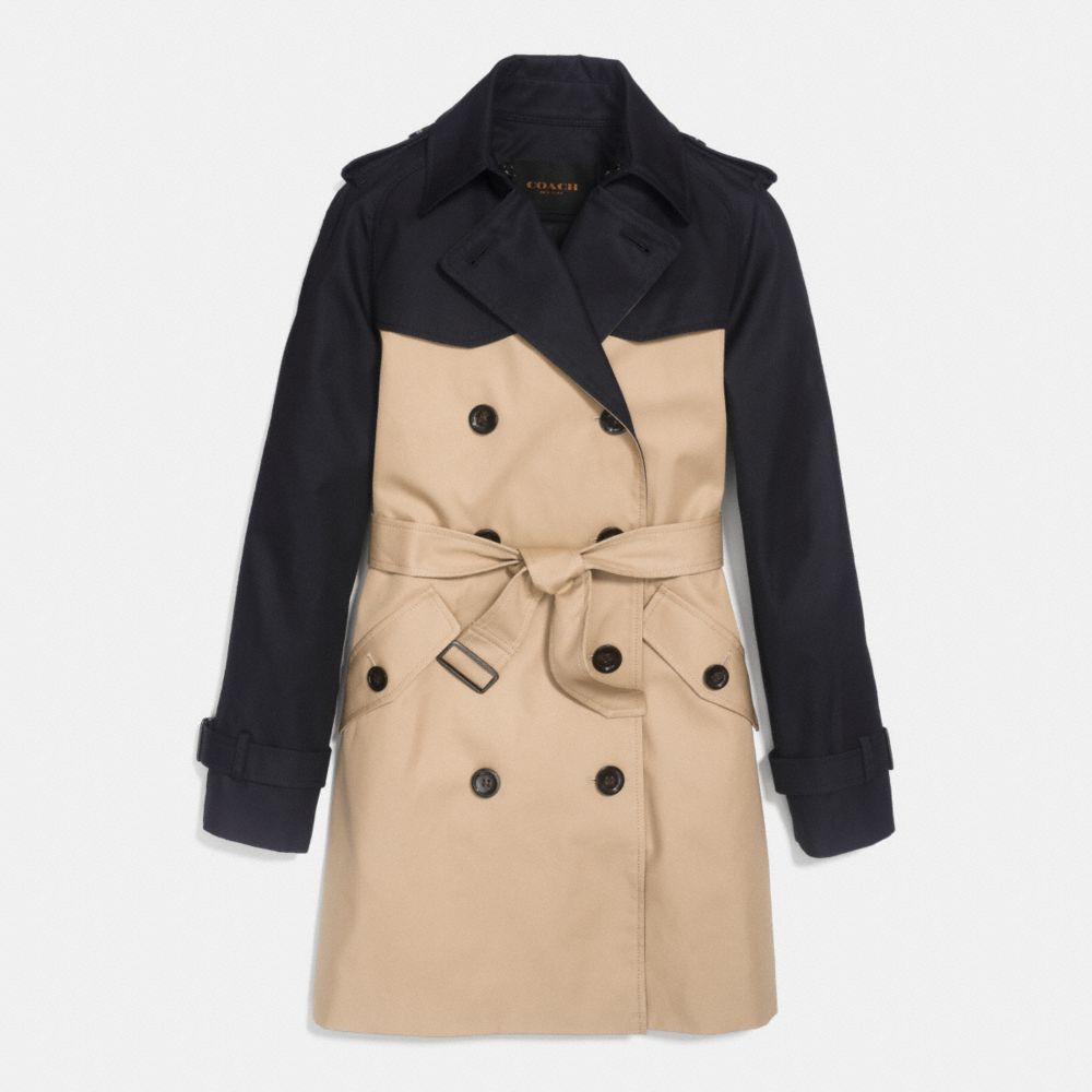 COLORBLOCK TRENCH - KHAKI MULTI - COACH F86035