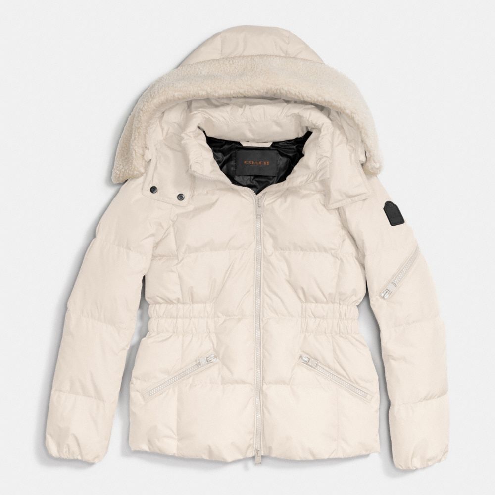 ICON SHORT PUFFER - f86038 - PEARL