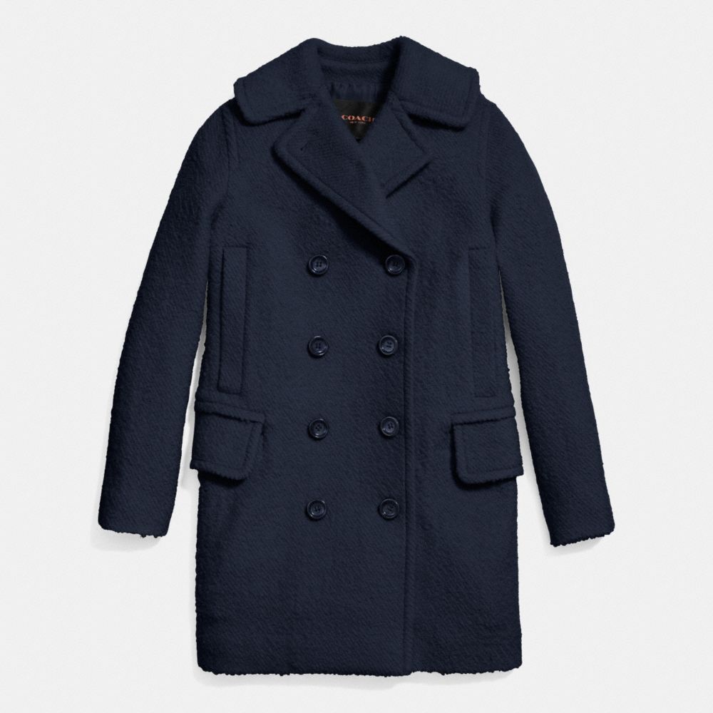 COACH LONG PEACOAT - MIDNIGHT NAVY - f86051