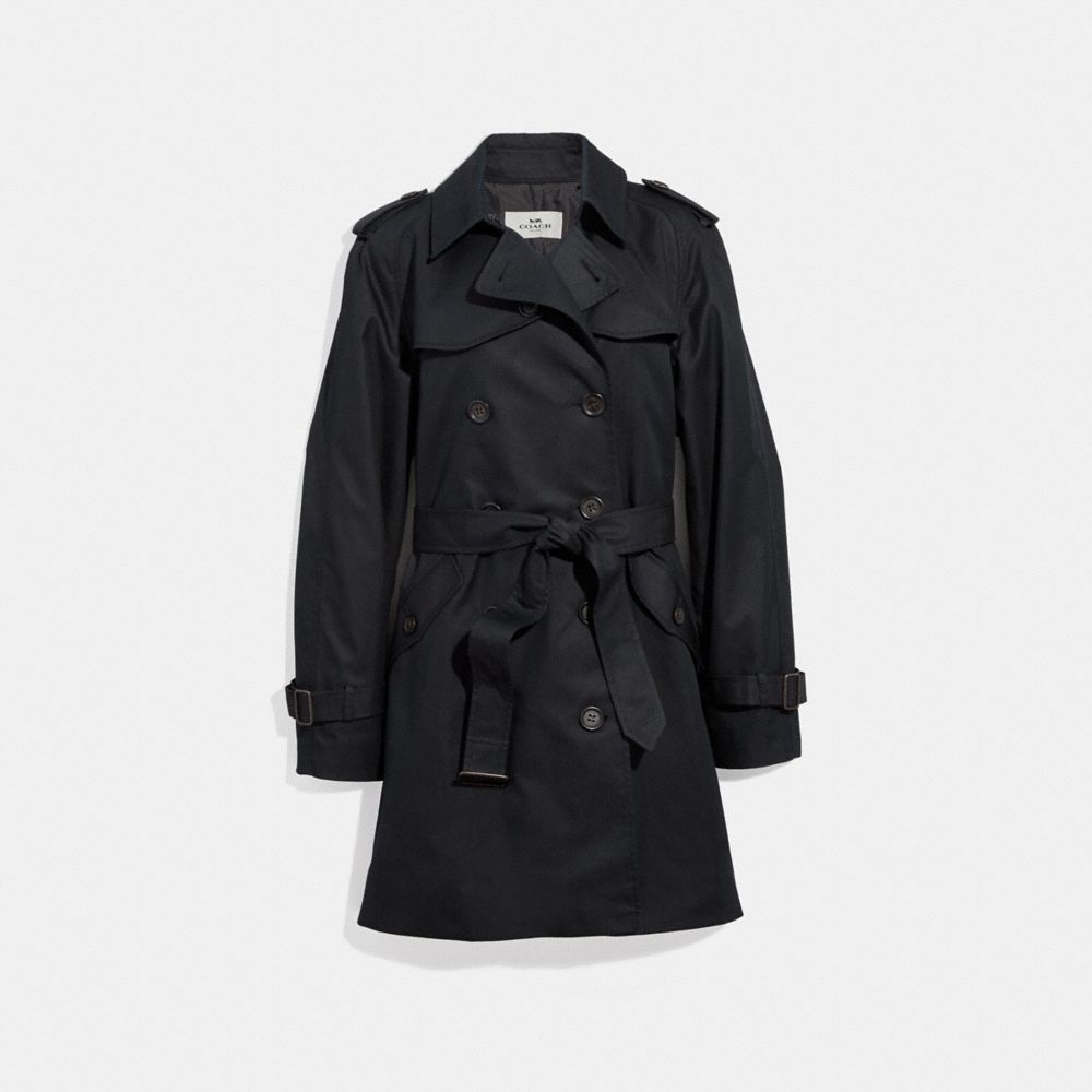 SOLID TRENCH - f86052 - BLACK