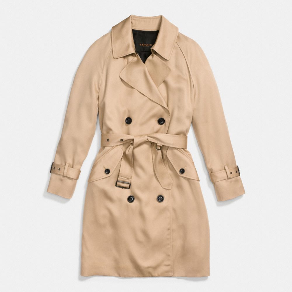 DRAPEY TRENCH - CLASSIC KHAKI - COACH F86428