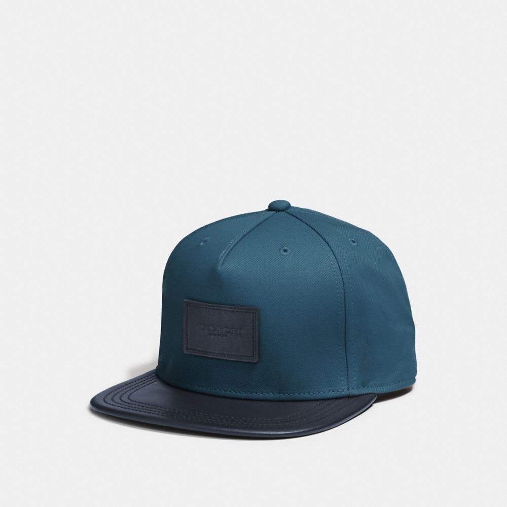 COACH FLAT BRIM HAT IN COLORBLOCK - DENIM/NAVY - f86475