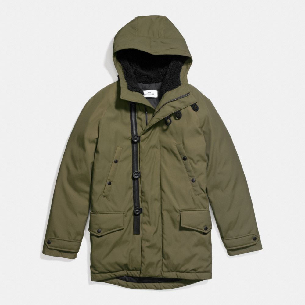 DOWN PARKA - f86513 - OLIVE