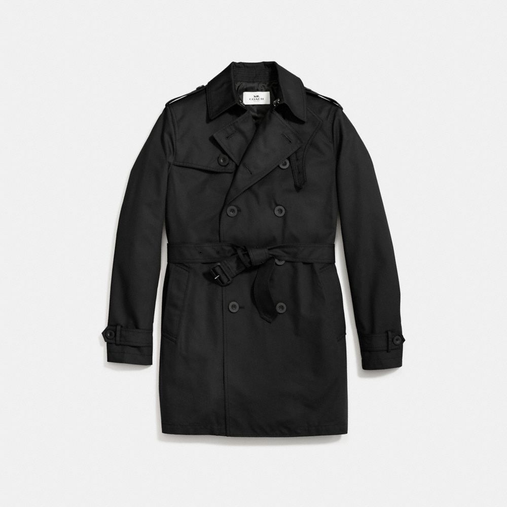 COACH TRENCH COAT - BLACK - f86514