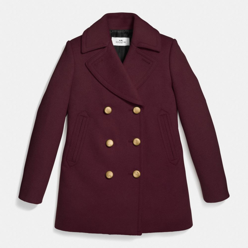 75TH ICON PEACOAT - f86525 - CURRANT