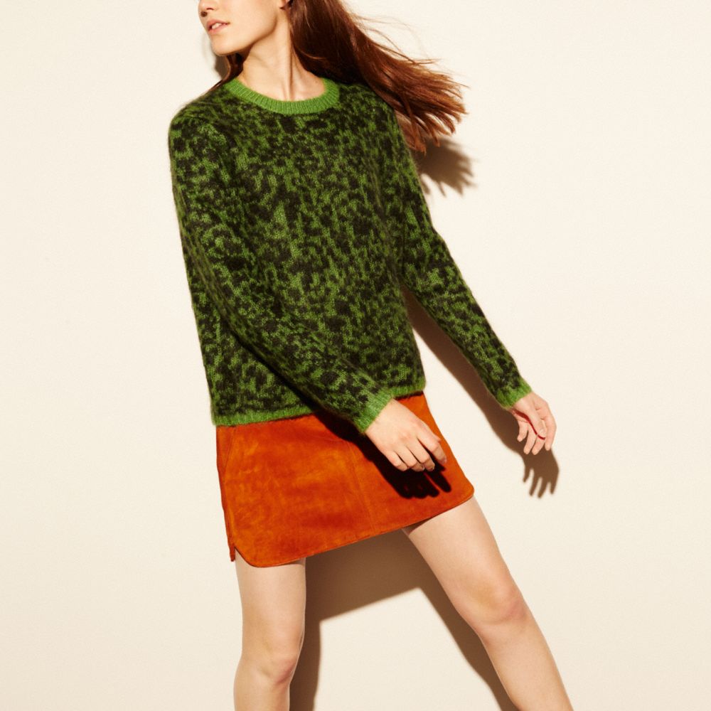 COACH F86657 - SHRUNKEN CREWNECK EMERALD