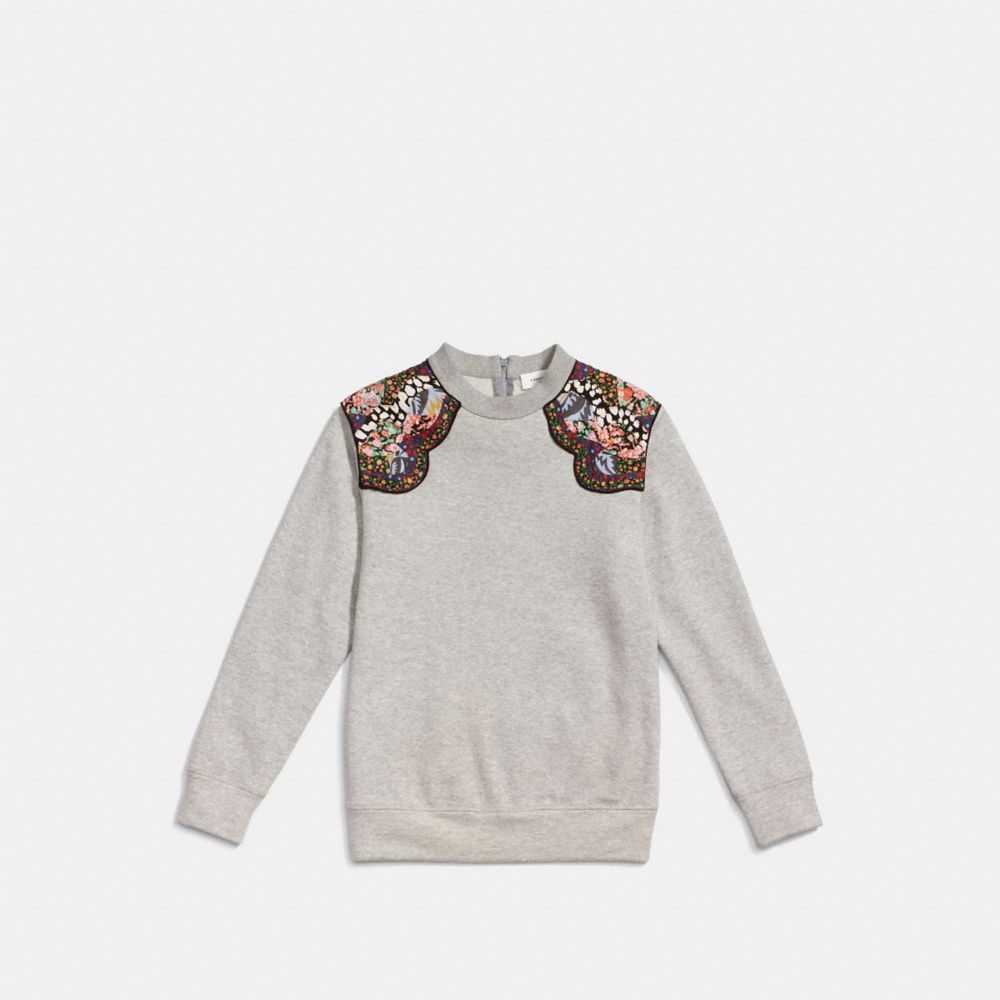 COACH F86719 WESTERN SURF SWEATSHIRT GRAY