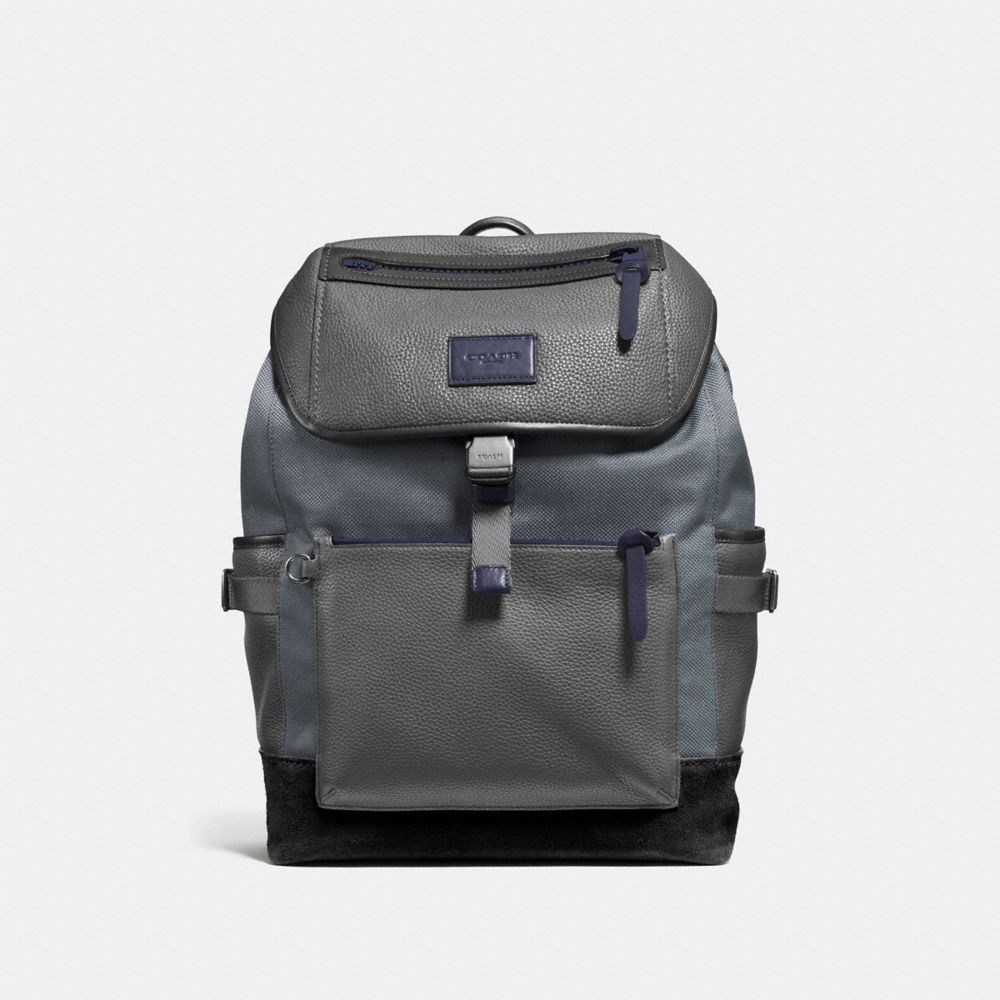 MANHATTAN BACKPACK - F86735 - GRAPHITE/BLACK/BLACK ANTIQUE NICKEL