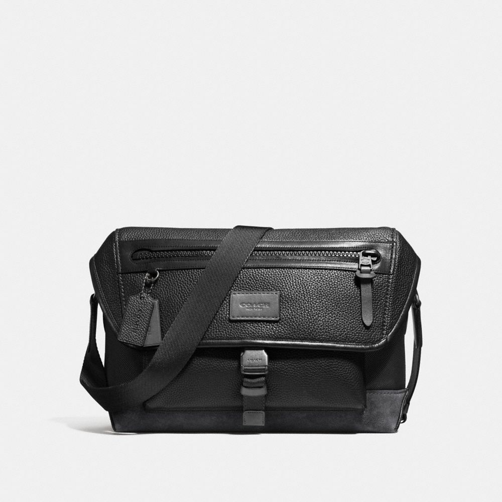 MANHATTAN BIKE BAG - COACH F86739 - BLACK/GRAPHITE/BLACK ANTIQUE NICKEL