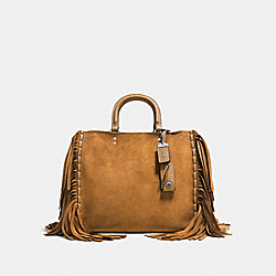 COACH F86824 - ROGUE WITH FRINGE OAK/LIGHT ANTIQUE NICKEL