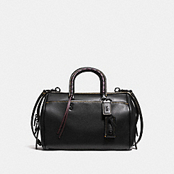 ROGUE SATCHEL WITH EMBELLISHED HANDLE - COACH f86918 - BLACK/BLACK COPPER