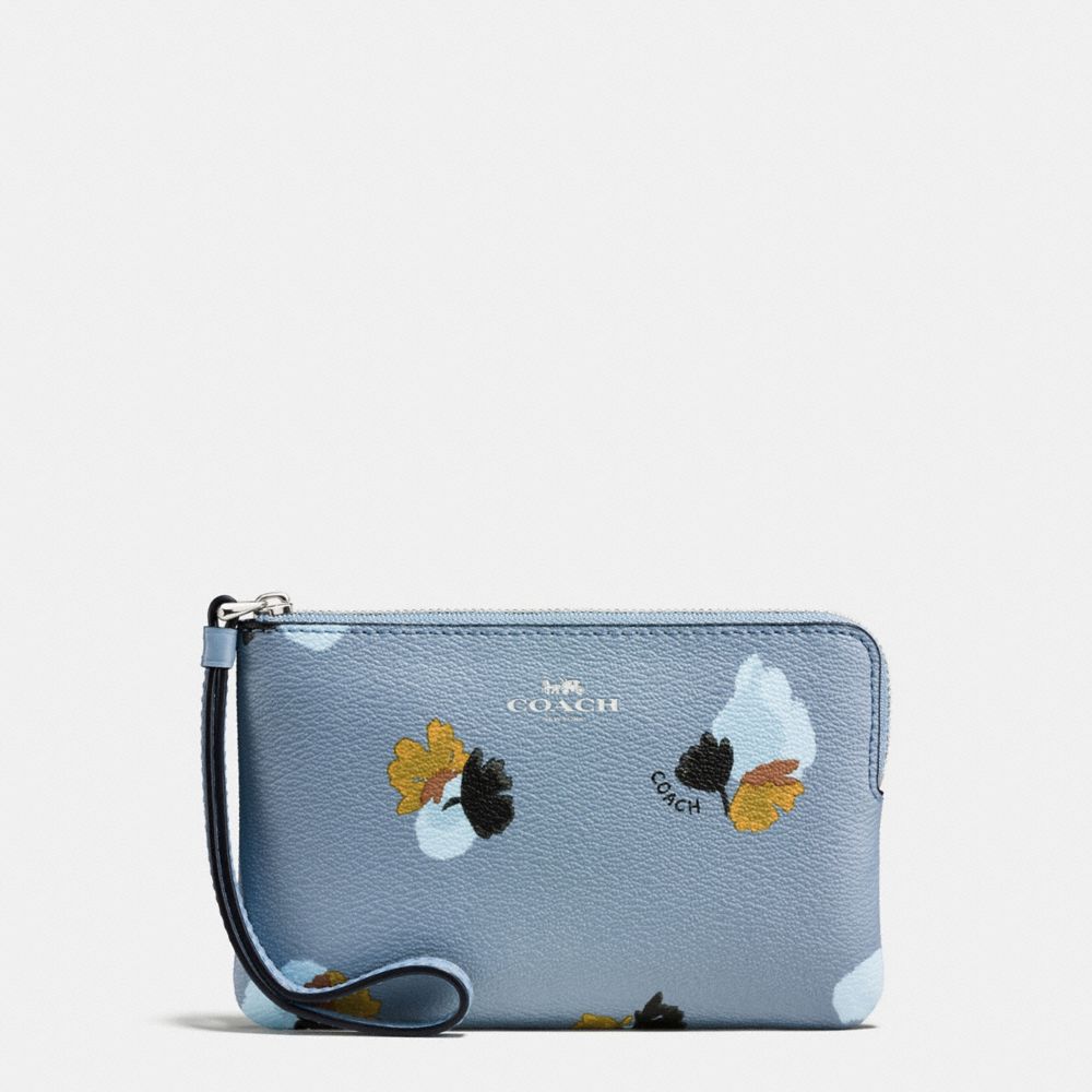 COACH®  Zip Card Case In Signature Canvas With Country Floral Print