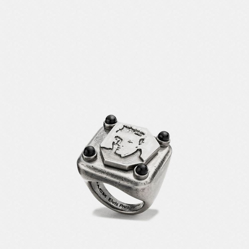 ELVISâ„¢ VARSITY RING - f87045 - SILVER