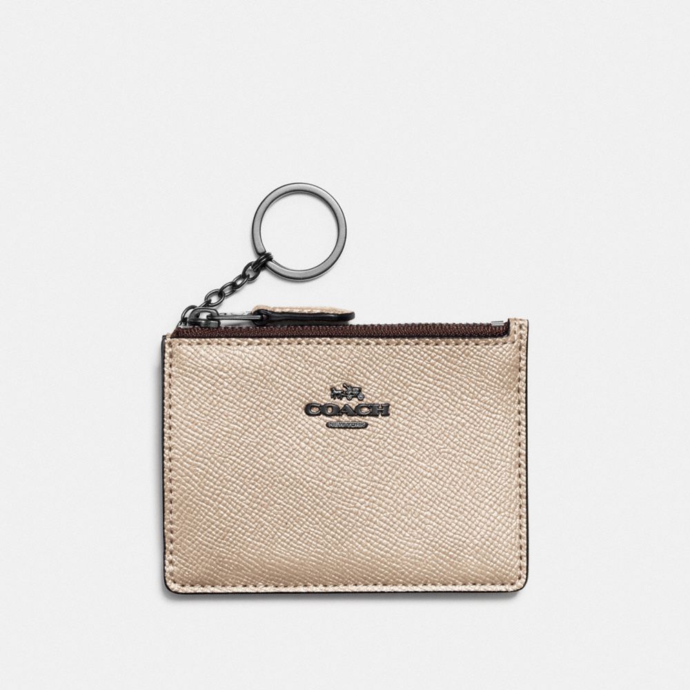 COACH F87077 MINI SKINNY ID CASE GM/PLATINUM