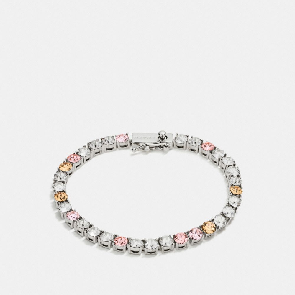 COACH F87148 Crystal Tennis Bracelet SILVER