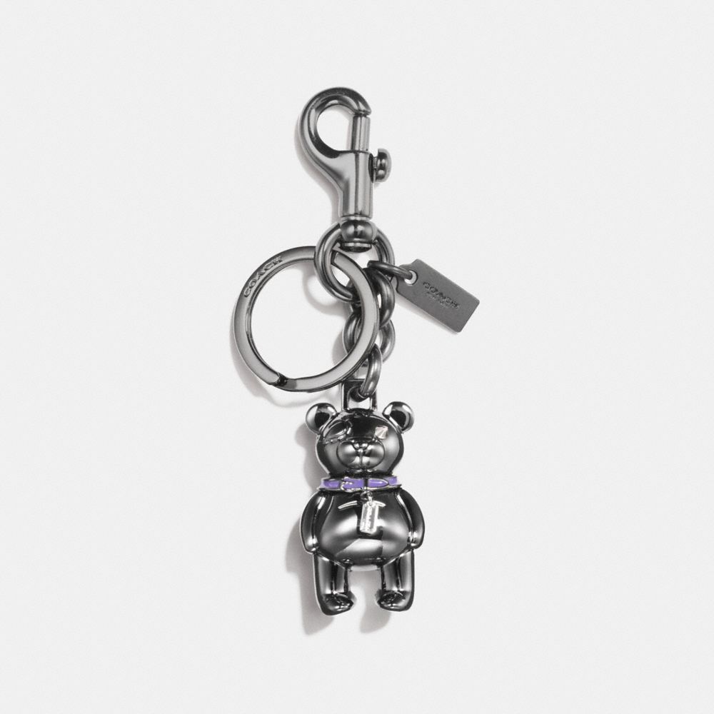 3D BEAR BAG CHARM - f87166 - BLACK