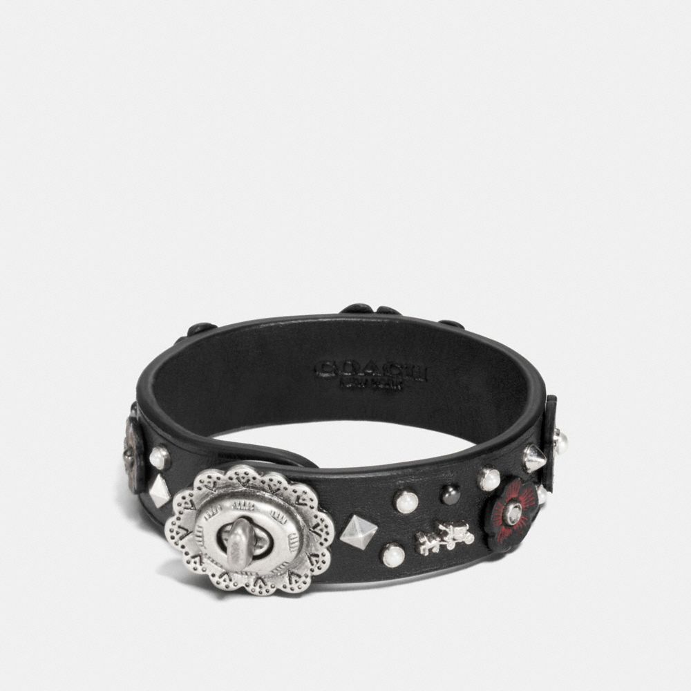 TEA ROSE BRACELET - COACH f87329 - MULTI/SILVER