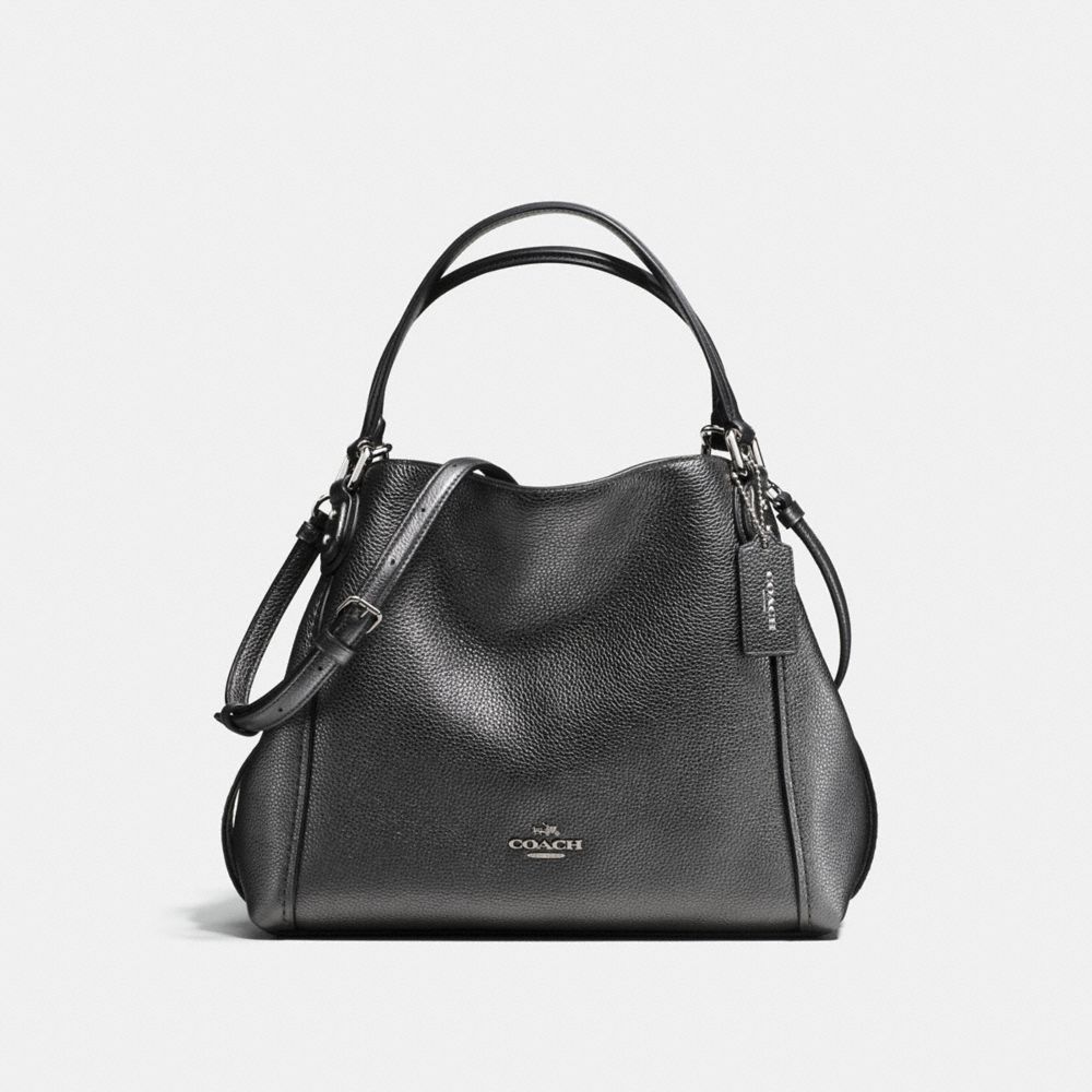 COACH F87400 - EDIE SHOULDER BAG 28 - SV/METALLIC GRAPHITE | COACH ...