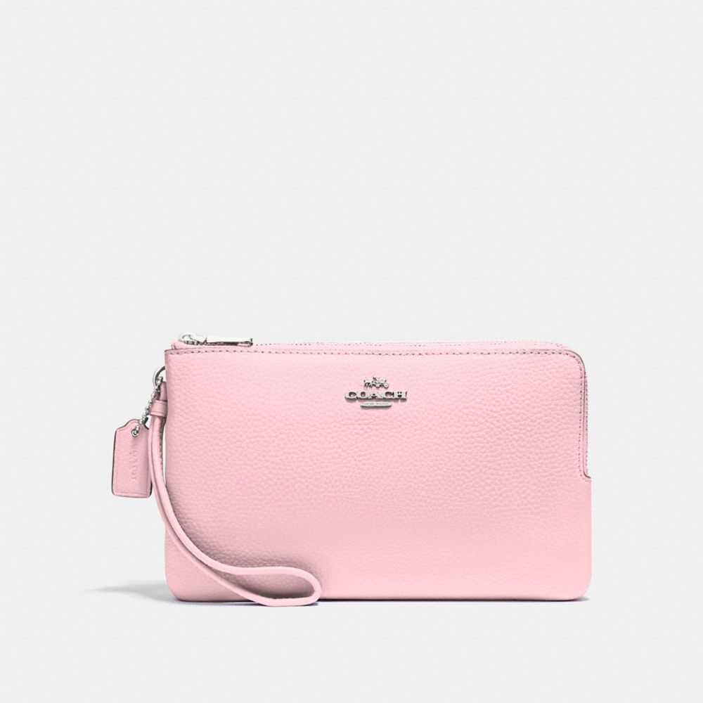 DOUBLE ZIP WALLET - f87587 - SILVER/BLUSH 2