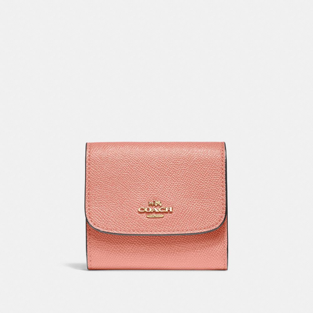 SMALL WALLET - F87588 - MELON/LIGHT GOLD