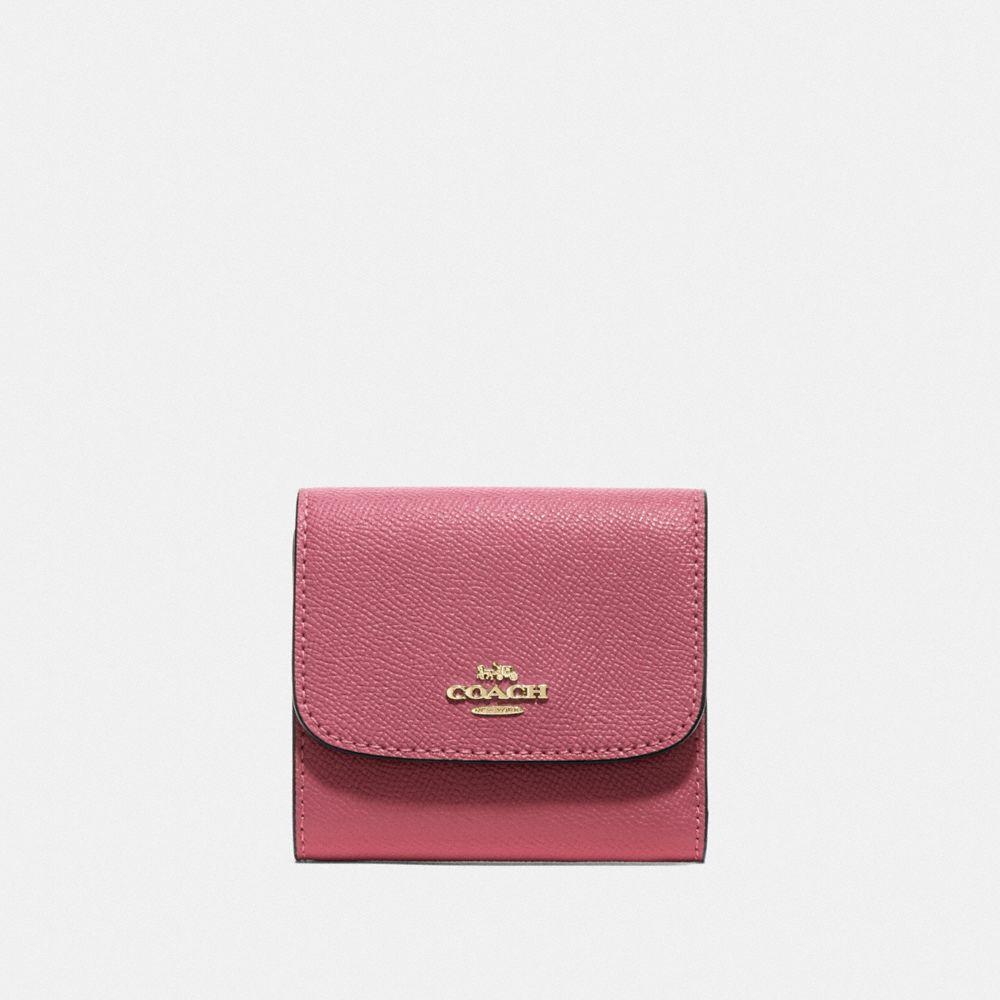 COACH F87588 SMALL WALLET PEONY/GOLD