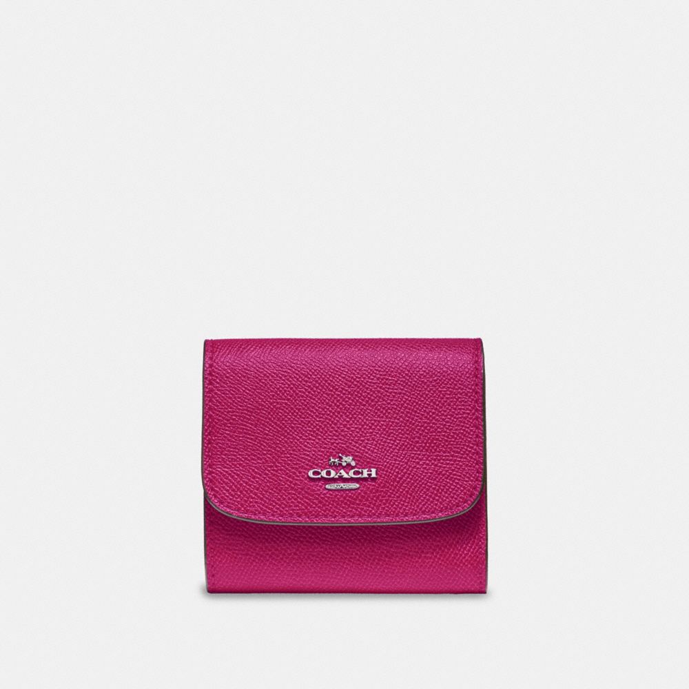 COACH F87588 Small Wallet CERISE/SILVER