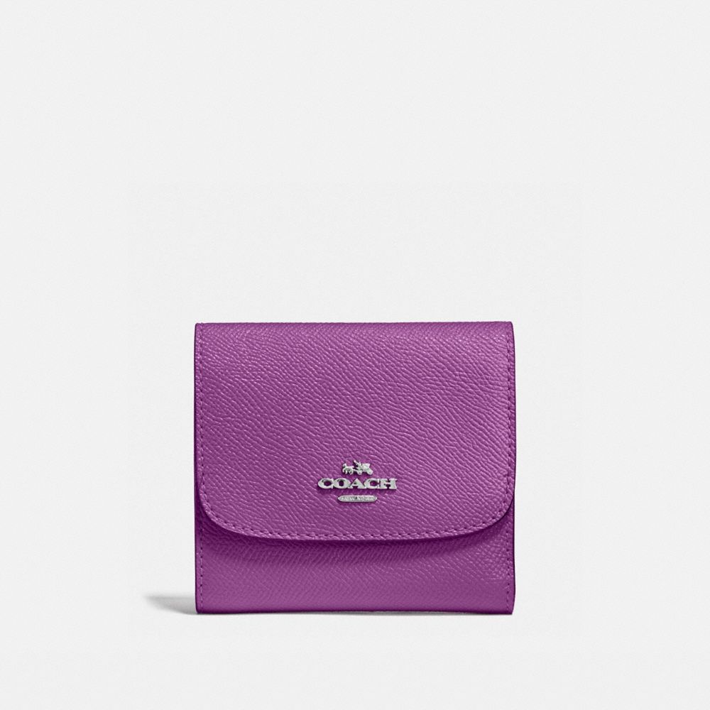 SMALL WALLET - COACH f87588 - SILVER/BERRY