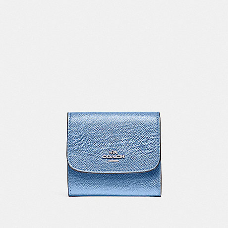 COACH SMALL WALLET - POOL/SILVER - F87588