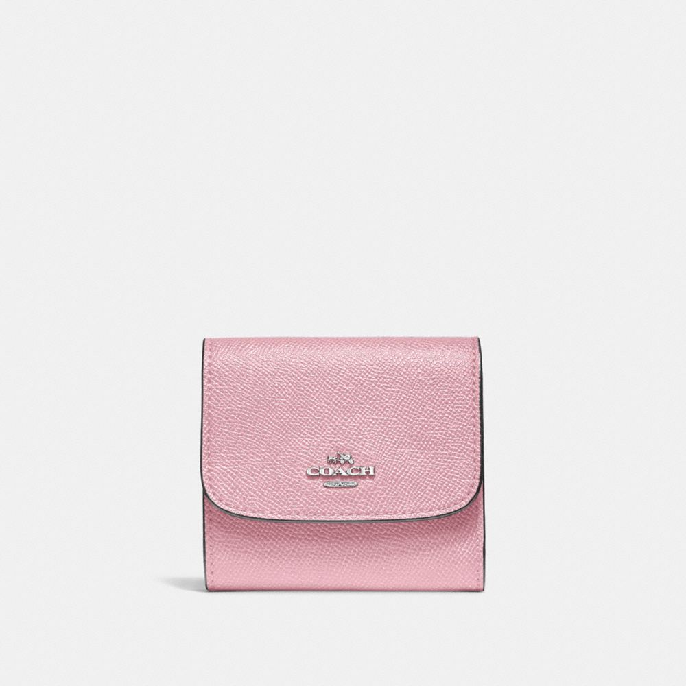 COACH F87588 - SMALL WALLET CARNATION/SILVER