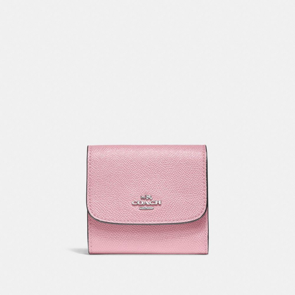 COACH SMALL WALLET - CARNATION/SILVER - F87588