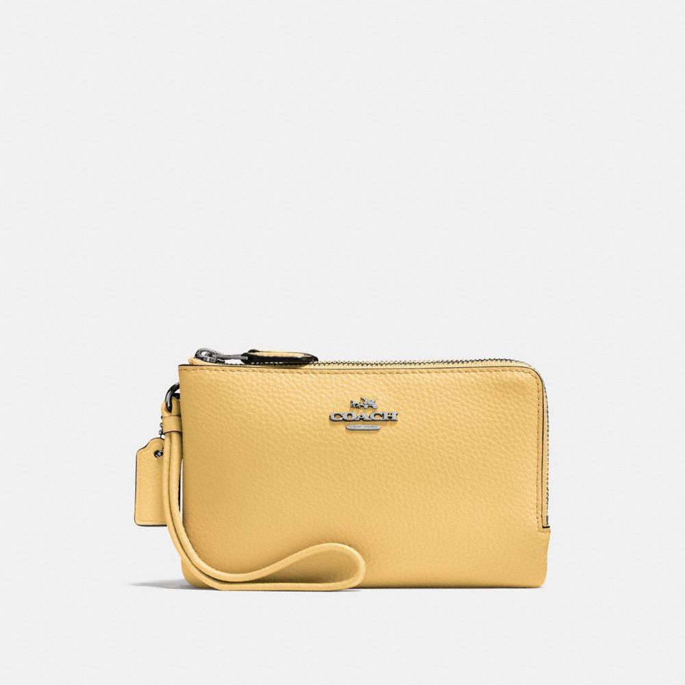 COACH F87590 - DOUBLE CORNER ZIP WRISTLET SUNFLOWER