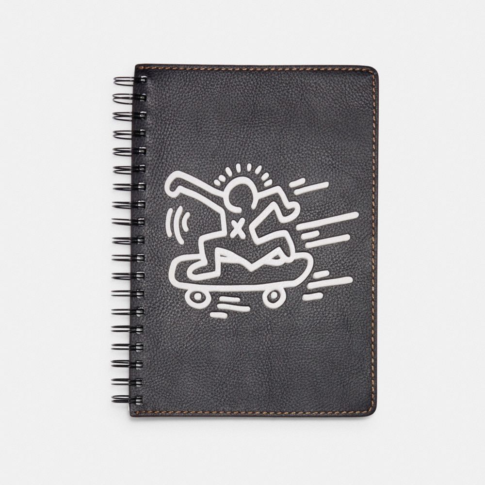 COACH F87602 Keith Haring Notebook BLACK