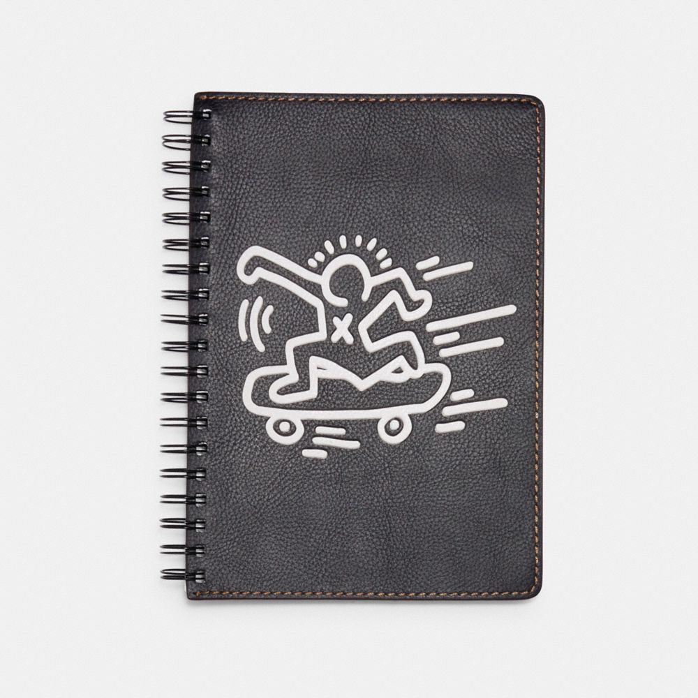 COACH F87602 KEITH HARING NOTEBOOK BLACK