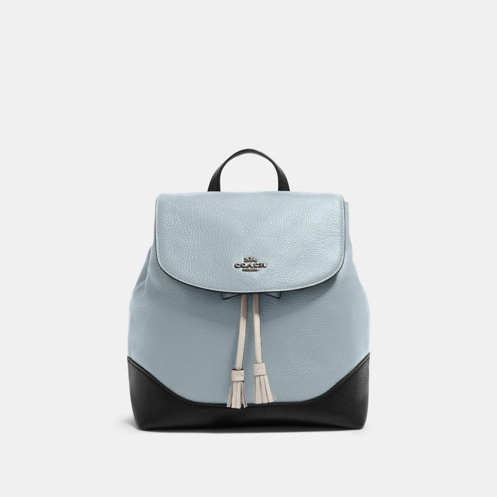 JADE BACKPACK IN COLORBLOCK - SV/PALE BLUE MULTI - COACH F87676