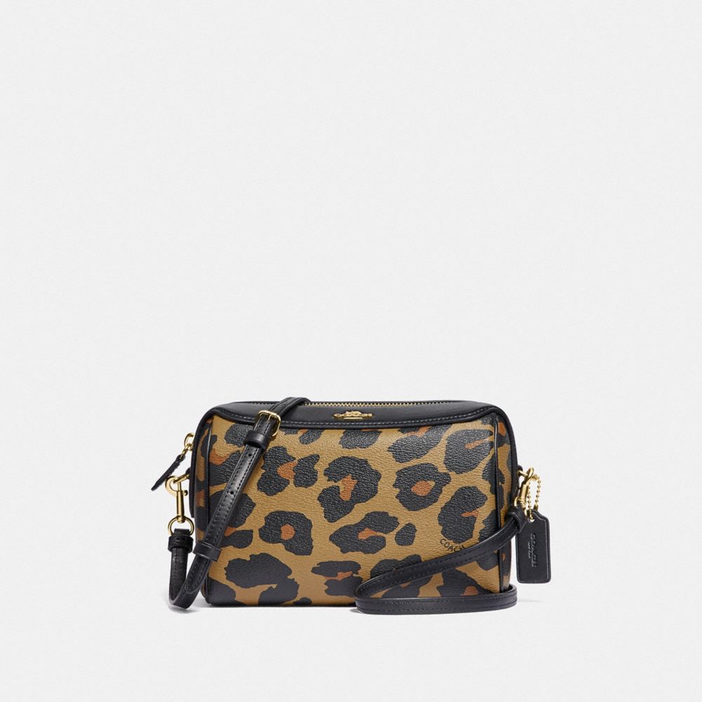 COACH F87753 BENNETT CROSSBODY WITH LEOPARD PRINT IM/NATURAL