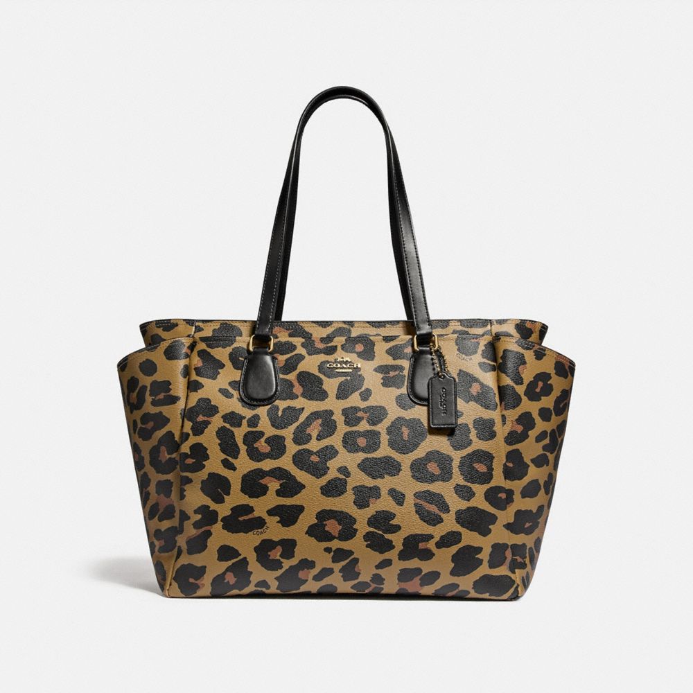 COACH F87755 - BABY BAG WITH LEOPARD PRINT - IM/NATURAL | COACH HANDBAGS