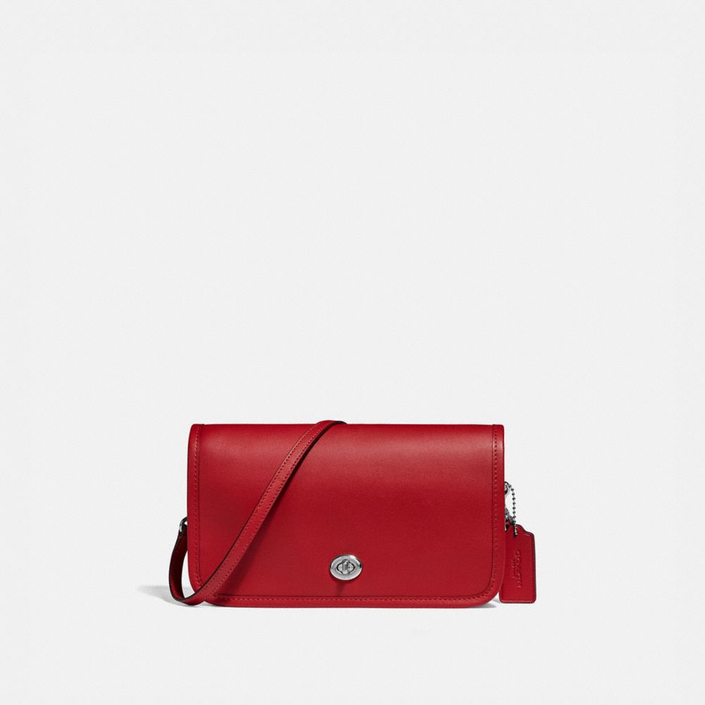 COACH F87768 PENNY CROSSBODY SV/TRUE-RED