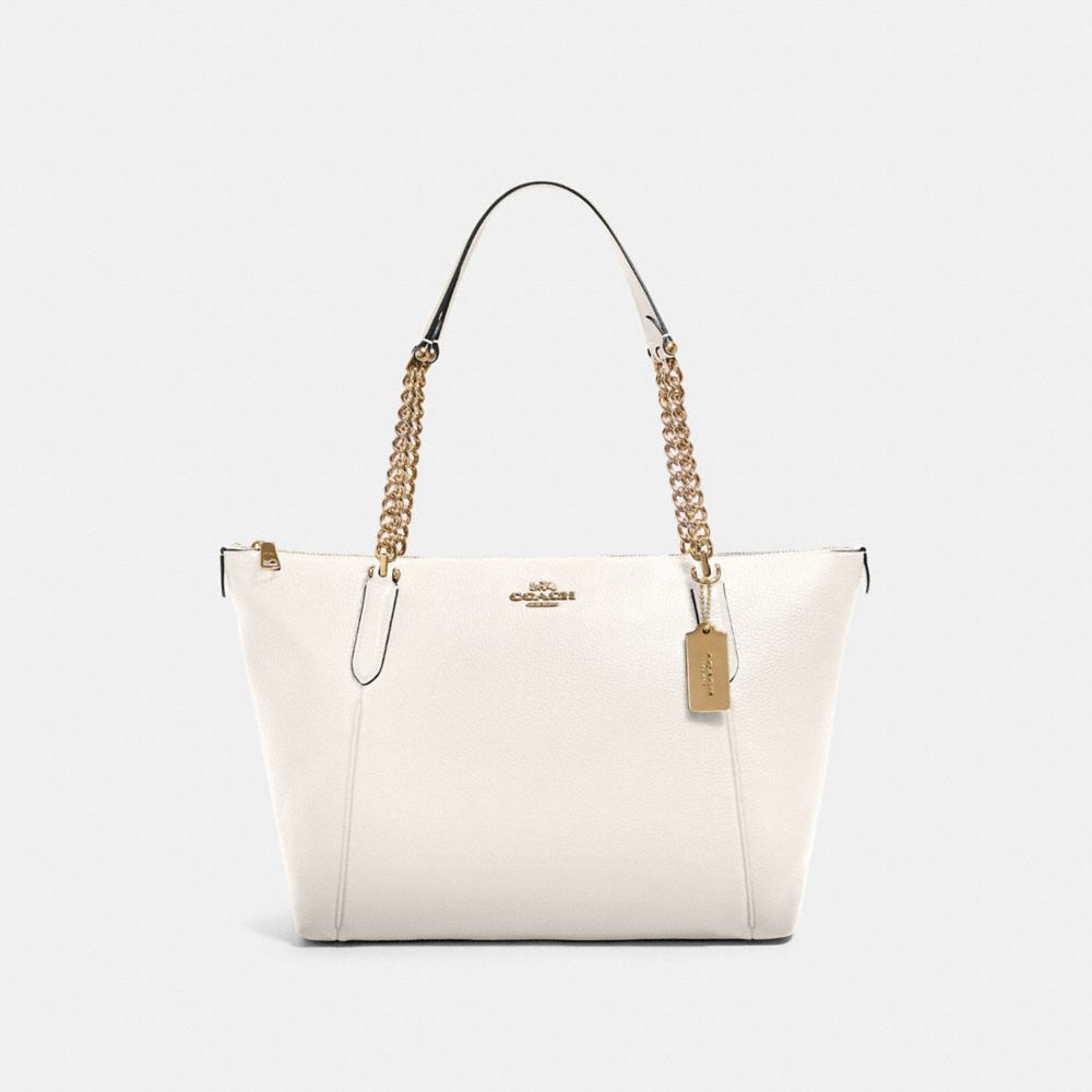 AVA CHAIN TOTE - IM/CHALK - COACH F87775