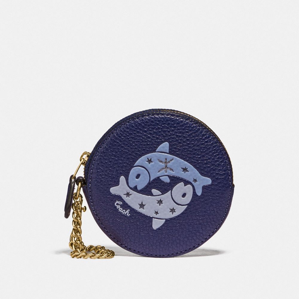 ROUND COIN CASE WITH PISCES - F87816 - IM/CADET