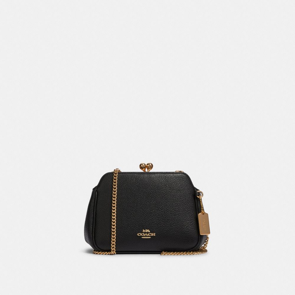 PEARL KISSLOCK CROSSBODY - F87822 - IM/BLACK